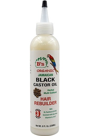 [B's Organic-box#29] Jamaican  Black C Oil Hair Rebuilder(8oz)