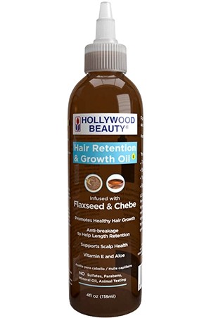 [Hollywood Beauty-box#91] Hair Retentio &Growth Oil- Flaxseed&Chebe(4oz)