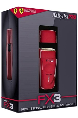 [Babyliss Pro-#FXX3S] Cord/Cordless Shaver Red -pc