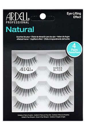 [Ardell-#61846] Natural Lashes - Babies Black(4 Pairs)