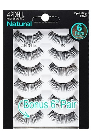 [Ardell-#68985] Natural Lashes - 105(5+1 Pairs)
