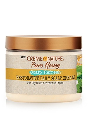 [Creme of Nature-box#157] Pure Honey Restorative Daily Scalp Cream(4.7oz)