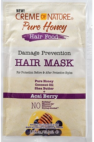 [Creme of Nature-box #151] Pure Honey Hair Food Mask(1.7oz/6pc/pk)