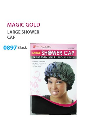 [MGC-#0897] Large Shower Cap (Black) -dz