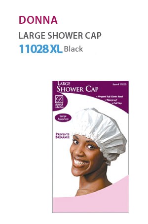 [Donna-#11028] X-Large Shower Cap (Black) -dz