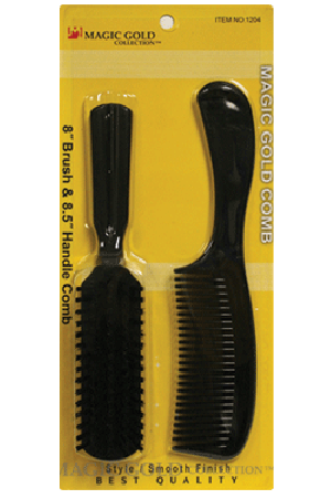 [Magic Gold-#1204] Handle Comb & Brush -pc