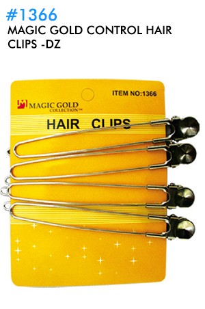[Magic Gold-#1366] Control Hair Clips -dz