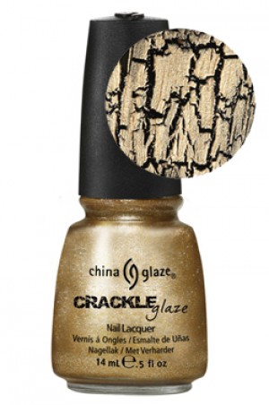 [China Glaze] Crackle Glaze Metals Collection Tarnished Gold (Gold)#80761