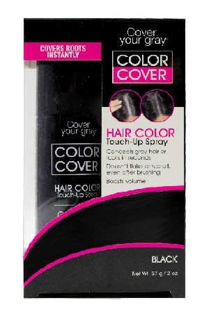 [Cover Your Gray -box#16] Touch Up Spray-Black(2oz)