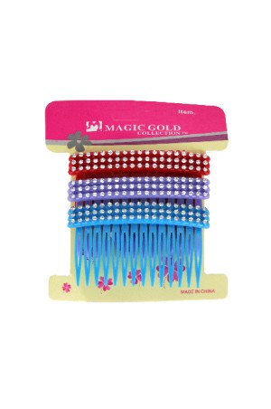 [Magic Gold] Comb Hair Pin (3pc/pk) #2146  Asst - dz