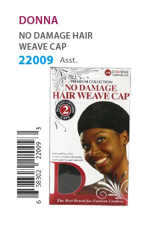 Donna No Damaged Hair Weave Cap #22009 Black - dz