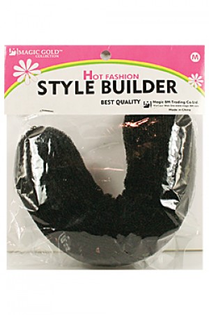 [Magic Gold-#2231] Hot Fashion Style Builder w/ Button -Black -pc