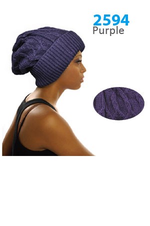Winter Hat #2594 Purple - pc