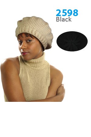 Winter Hat #2598BK - pc [Black]