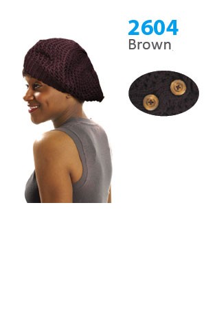 Winter Hat #2604 Brown - pc