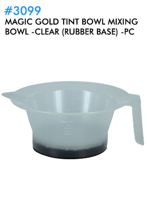 [MGC-#3099] Tint Mixing Bowl -Clear (rubber base) -pc