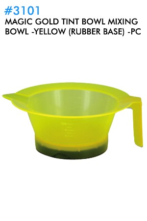 [MGC-#3101] Tint Mixing Bowl -Yellow (rubber base) -pc