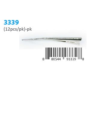 Hair Clip Long [12pcs/pk] #3339 -pk