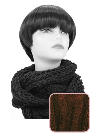 Winter Scarf (pc)-3503 Brown
