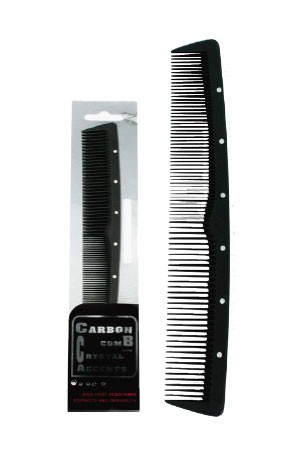 Carbon Comb w/ Crystal Dressing #3780 -pc