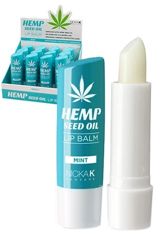 [Nicka K-box#45] Hemp Seed Oil Lip Balm-Mint(12pc/Set)