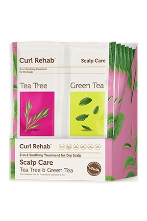 [Curl Rehab-box#6] Treatment&Mask-Tea Tree&Green Tea(2.4oz/6pc/pk)