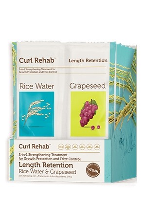 [Curl Rehab-box#3] Treatment&Mask-Rice Water&Grapeseed(2.4oz/6pc/pk)