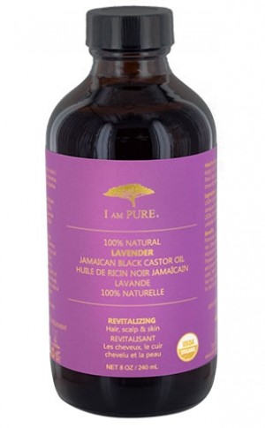[I Am Pure-box#5] 100% Natural Jamaican Blk C. Oil-Lavender (8oz)