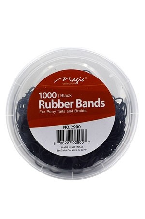 [Magic] Rubber Band #2900Black (1000pcs/jar) -jar