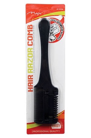 [Magic- #12324] Hair Razor Comb W/Dorco Blades-dz