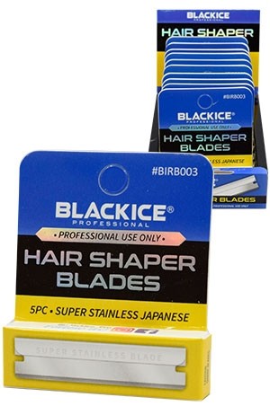 [Black Ice-#BIRB003] Hair Shaper Blades (5pc/12pk/box)-BOX