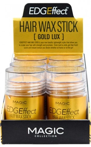 [Magic Collection #EEF007GOL] EDGEffect Hair Wax Stick-Gold Lux (1.7oz/6pc/ds)-ds
