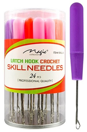 [Magic Collection #SKILLJAR] LatchHook Crochet Skill Needle(24pc/JAR) -JAR