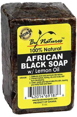 [By Natures-box #34] African Black Soap w/Lemon Oil(6oz)