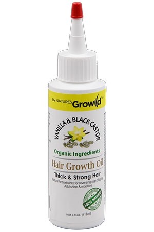 [By Natures-box #37] Growild Growth Oil[Vanilla &Blk.Caster](4oz)