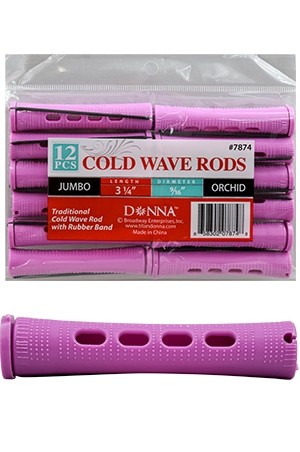 [#7874] Donna Cold Wave Rods Jumbo Orchid -dz
