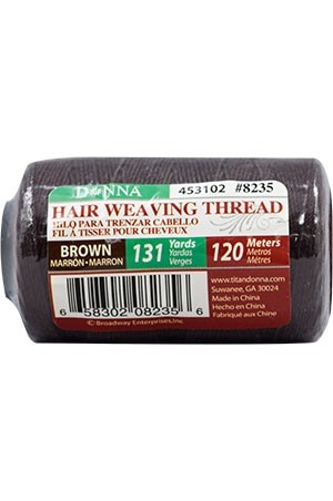 [Donna-#8235] Hair Weaving Thread 120m-Brown- Dz