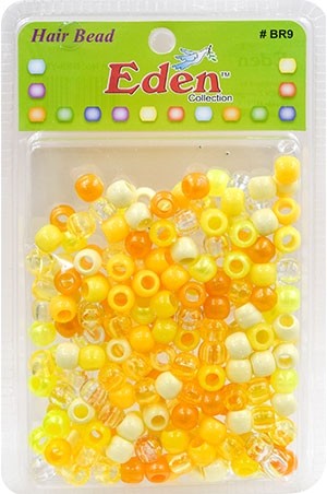 [ #BR9YM] Eden XLG Blister Med Round Bead-YellowTone-pk