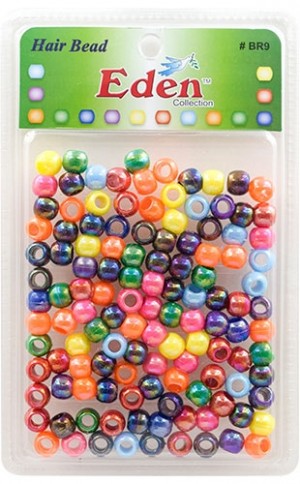[#BR9-AAB] Eden XLG Blister Med Round Bead-AB Ast-pk