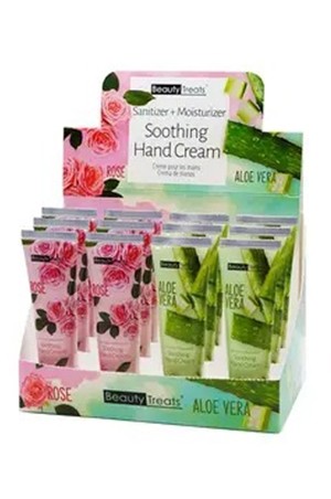 [Beauty Treats-box#112] Hand Cream-Aloe/Rose(2.1oz/12pc/ds)[BTS118]