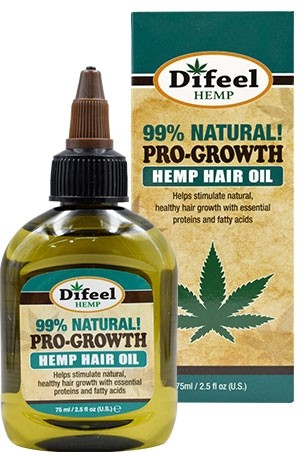 [Sunflower-box#76] Difeel 99% Natural Hair oil Hemp-ProGro(2.5oz)