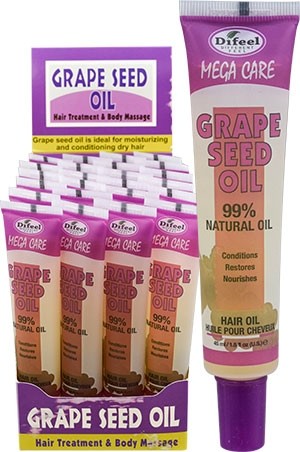 [Sunflower-box#74] Mega Tube Hair Oil (1.5oz/24pc/ds)-Grapeseed