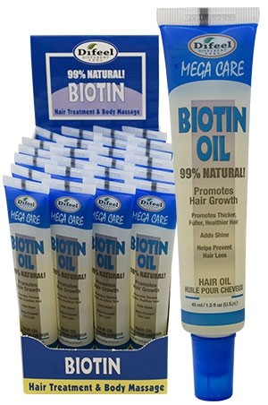 [Sunflower-box#69] Mega Tube Hair Oil (1.5oz/24pc/ds)-Biotin