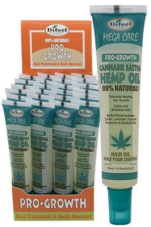[Sunflower-box#71A] Mega Tube Hair HEMP Oil -Pro Growth (1.5oz/24pc/ds)