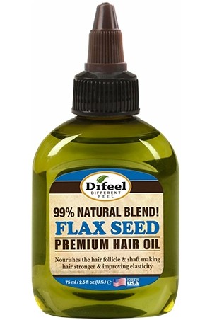[Sunflower-box#135] Difeel 99% NATURAL Hair Oil-Flax(2.5oz)