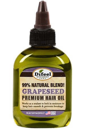 [Sunflower-box#134] Difeel 99% NATURAL Hair Oil-Grape(2.5oz)
