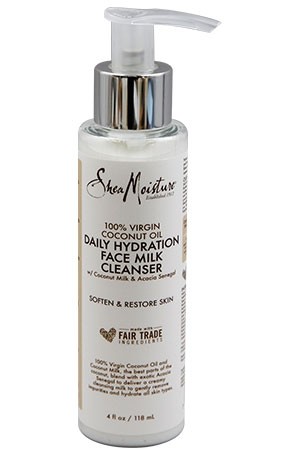 [Shea Moisture-box #142] 100%  Coconut Oil Face Milk Cleanser(4oz)