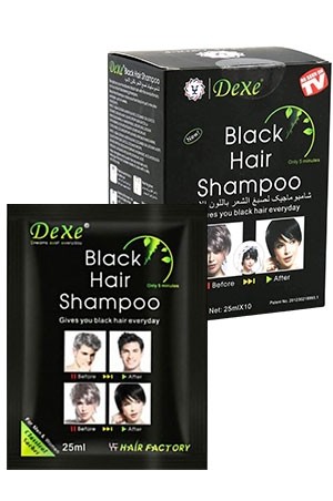 [Dexe-box#1] Black Hair Shampoo(25mlx10)-pk