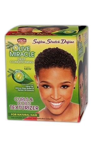 [African Pride-box#87] Olive Miracle Texturizer Kit