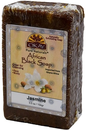 [Okay-box #92] African Black Soap-Jasmine(5.5oz)